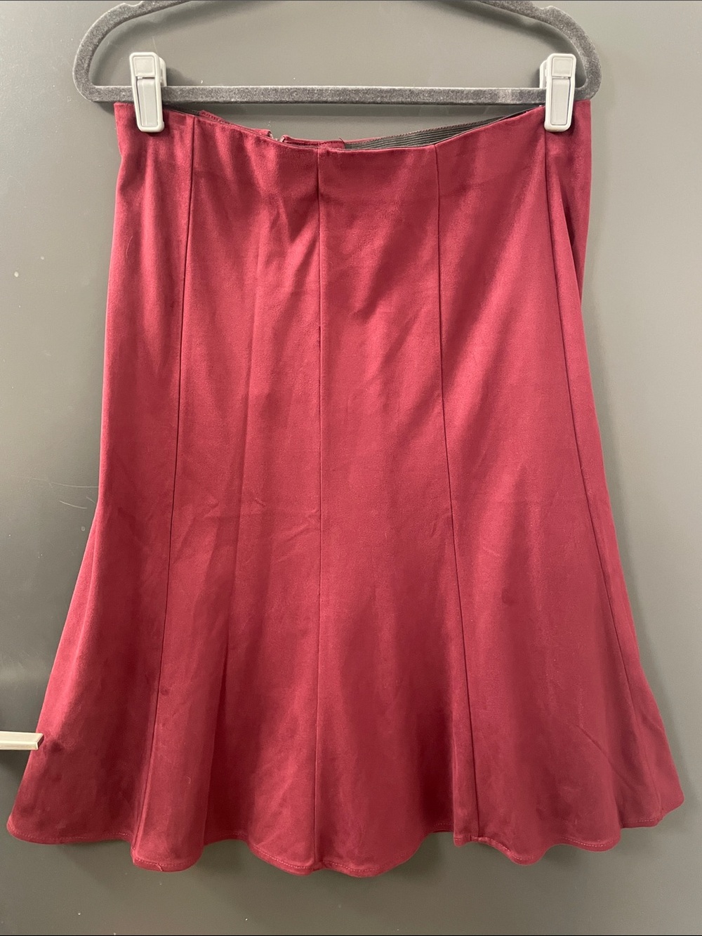 Flattering A-Line Wine Skirt